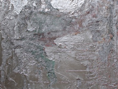 Bedrock 4. 2018, enamel, spray paint, oil and foam on canvas, 180X140cm