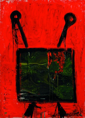 TV Set, 2007, acrylic, enamel on canvas, 200x150cm (78x59in)