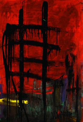 The Stairway to Heaven 2, 2008, acrylic, enamel on canvas, 150x100cm (59x39in)