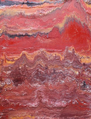 The Archean Eon: 3.8 - 2.5 billion years ago. 2016, enamel and foam on canvas, 200X150cm (78x59in).