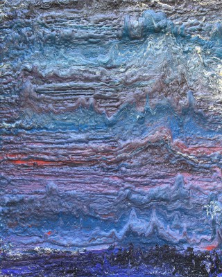 The Cambrian Epoch 2 of the Cambrian Period 521 to 517 million years ago. 2016, enamel and foam on canvas, 150X120cm (59x47in).