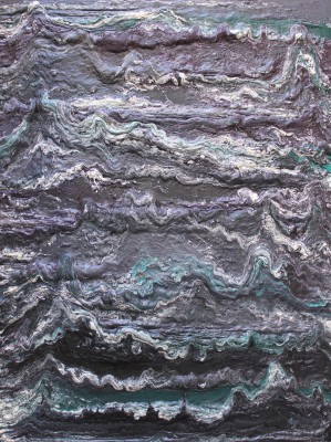 The Carboniferous Period of the Paleozoic Era: 299 to 359 million years ago.  2016, enamel and foam on canvas, 200X150cm (78x59in).
