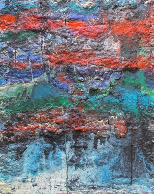 The Early Devonian Epoch of the Devonian Period: 416 to 398 million years ago. 2016, enamel and foam on canvas, 150X120cm (59x47in).