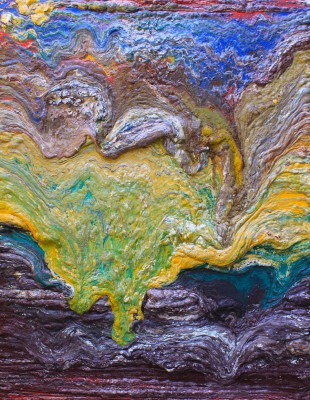 The Late Devonian Epoch of the Devonian Period: 385 to 359 million years ago. 2017, enamel, foam on canvas, 150X120cm (59x47in).