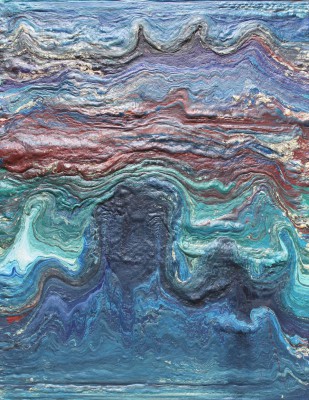 The Middle Jurassic Epoch of the Jurassic Period: 176 to 161 million years ago. 2016, enamel, foam on canvas, 150X120cm (59x47in).