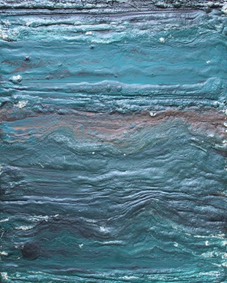 The Mississippian Epoch of the Carboniferous Period 359 to 318 million years ago. 2016, enamel and foam on canvas, 150X120cm (59x47in).