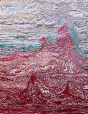 The Cisuralian Epoch of the Permian Period: 299 to 271 million years ago. 2016, enamel, foam on canvas, 150X120cm (59x47in).