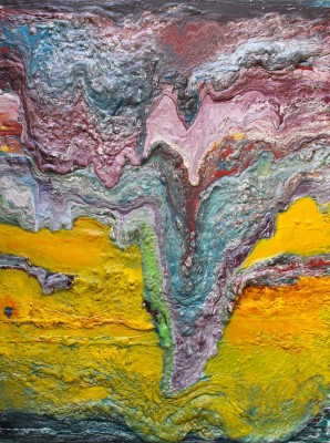 The Cretaceous Period of the Mesozoic Era: 146 to 65.5 million years ago. 2017, enamel and foam on canvas, 200X150cm (78x59in).