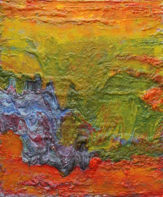 The Eocene Epoch of the Paleogene Period: 38-54 million years ago. 2017, enamel, foam on canvas, 120X100cm (47.2X39.4in).