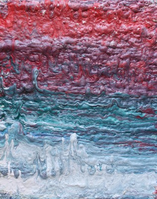 The Guadalupian Epoch of the Permian Period: 271 to 260 million years ago. 2017, enamel and foam on canvas, 150X120cm (59x47in).