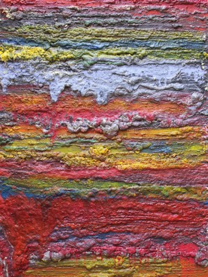 The Jurassic Period of the Mesozoic Era: 200 to 146 million years ago. 2016, enamel and foam on canvas, 200X150cm (78x59in).