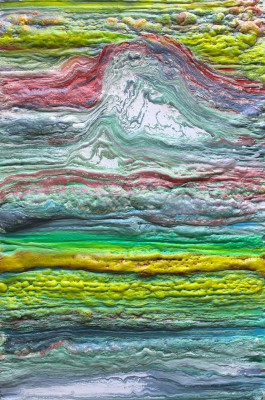 The Miocene Epoch, 23.03 to 5.3 million years ago. 2017, enamel, foam on canvas, 120X80cm.