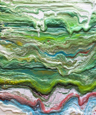 The Neogene Period of the Cenozoic Era: from 23.0 million years ago to the present. 2017, enamel, foam on canvas, 120X100cm (47.2X39.4in).