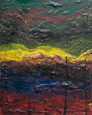 Subsoil, 2011, acrylic, enamel, sealant foam on canvas, 150x120
